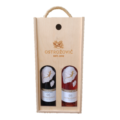 Darčekový set na 2 fľaše Pinot noir, Furmint Solaris